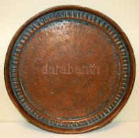 Réz tálca 29 cm átmérőjű