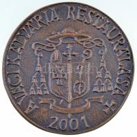 Horváth Tibor (1958-) 2001. "A Váci Kálvária restaurálása" Br emlékérem tanúsítvánnyal dís...