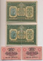 Olaszország / Velence / Osztrák-magyar megszállás 1918. 5c (2x) + 10c (2x) + 50c (2x) + 1L (2x) + 2L...