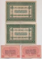 Olaszország / Velence / Osztrák-magyar megszállás 1918. 5c (2x) + 10c (2x) + 50c (2x) + 1L (2x) + 2L...