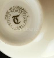 Tripits mokkás csésze és alj, matricás, jelzett, hibátlan