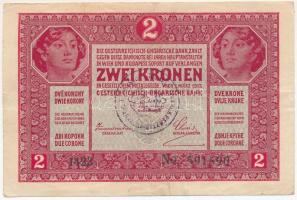 1917. 2K hamis felülbélyegzéssel (fake overprint) T:III