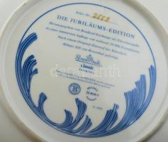 Rosenthal karácsonyi limitált dísz tányér, jelzett, apró karcolással, matricás, d:24,5 cm