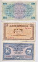 Ausztria / Szövetséges megszállás 1944. 50g + 1Sch + 2Sch + 5Sch + 10Sch + 20Sch + 50Sch + 100Sch T:...