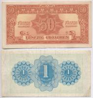 Ausztria / Szövetséges megszállás 1944. 50g + 1Sch + 2Sch + 5Sch + 10Sch + 20Sch + 50Sch + 100Sch T:...