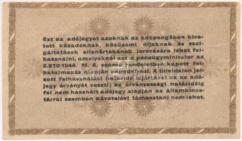 1946. 10.000AP vágáshiba, hátoldalán a szöveg ferdén nyomva T:III