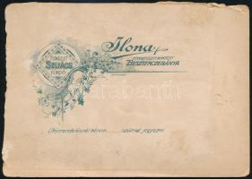 cca 1900 Fiatalember népviseletben, keményhátú fotó a Besztercebánya-Szilács Ilona műteremből, körbe...