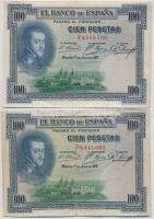 Spanyolország 1936 (1925). 100P (4x) + 1953. 1P T:III,III-
Spain 1936 (1925). 100 Pesetas (4x) + 19...