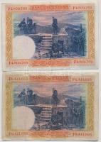 Spanyolország 1936 (1925). 100P (4x) + 1953. 1P T:III,III-
Spain 1936 (1925). 100 Pesetas (4x) + 19...