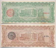 Mexikó / Forradalom / Chihuahua 1914. 1P + 5P + 10P + 20P mindegyik hátoldalán felülbélyegzés T:II-,...