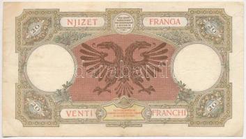 Albánia / Olasz megszállás 1939. 20F T:III-
Albania / Italian occupation 1939. 20 Franga C:VG
Krau...