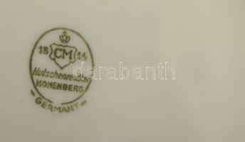 Hutschenreuther csésze és alj +süteményes tányér, matricás, jelzett