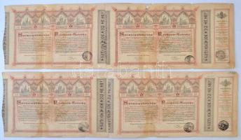 12db-os sorsjegy és kötvény tétel, benne Budapest 1888. "Magyarországi Jószív-Egyesület" s...