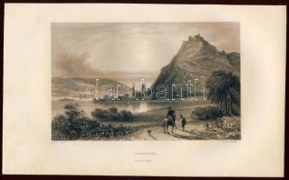 cca 1840 Visegrád acélmetszet 23x14 cm