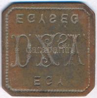 DN "Egy egység - D.Zs.V." Cu bárca, "Debreceni Zsuzsi Vasút?" T:2