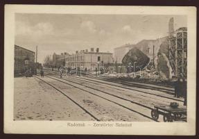 Radomsk Railway-station in riuns (fa)