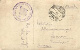 1916 Osztrák-magyar katonák ételosztás közben a táborban / K.u.K. military field camp, dining soldie...