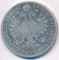 Ausztria 1861A 1Fl Ag "Ferenc József" T:3 több ü. 
Austria 1861A 1 Florin Ag "Franz ...