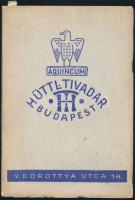 1929 Bp., Hüttl Tivadar porcelángyáros jubileumi árjegyzéke, képekkel illusztrált, 44p
