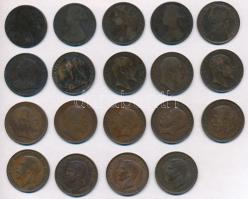 Nagy-Birtannia 1861-1947. 1p Br (19xklf) T:2-3- Great Britain 1861-1947 1 Penny Br (19xklf) C:XF-VG