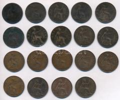 Nagy-Birtannia 1861-1947. 1p Br (19xklf) T:2-3-
Great Britain 1861-1947 1 Penny Br (19xklf) C:XF-VG