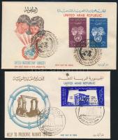 1946-1965 10 diff FDC 1946-1965 10 klf FDC