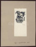 Würtz Ádám szignós nyomat 19x15 cm