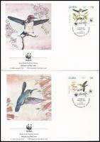 WWF: Kolibri sor + 4 FDC + 4 CM WWF: Hummingbird set + 4 FDC + 4 CM