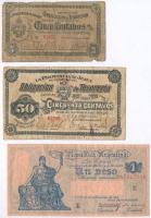 Argentína 1925-1932. 1P E + Jujuy tartomány 1903. 5c + 50c T:III,IV Argentina 1925-1932. 1 Peso E + Province of Jujujy 1903. 5 Centavos + 50 Centavos C:F,G