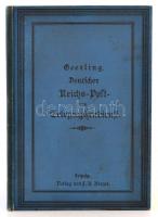 Geerlings Deutscher Reichspost- und Telegraphendienst. Ein Hand- und Hilfsbuch für Civilversorgungs-Berechtigte, welche behufs Anstellung im Reichspost- und Telegraphendienst ein Examen abzulegen haben. Berlin, 1890, Adolf Gestewitz. Kiadói egészvászon-kötés, kissé kopottas borítóval, az előzéklapok foltosak, német nyelven./ Linen-binding, in German language.