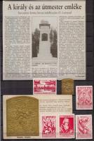 1926-1936 Mohácsi vész 400. évfordulójának emléklaplap és levélzáró + Mohácsi felszabadulásának emlékére 5 db klf levélzáró