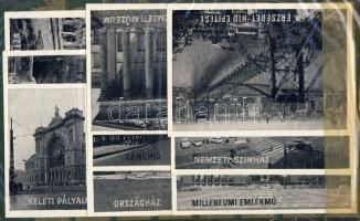 Budapest nevezetességei 18db klf nagyméretű gyufacimke