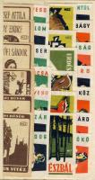 Népviselet+Erdészbál (1964) Gyufacimke sorozat+Magyar mesehősök+3 híres magyar költő (26db)
