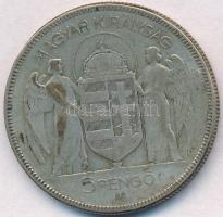 1930. 5P Ag "Horthy jobbra" T:3