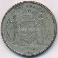 1930. 5P Ag "Horthy jobbra" T:3