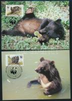 1989 WWF: Medvék sor Mi 759-762 4 db CM-en