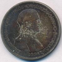 1930. 5P Ag "Horthy jobbra" T:3 patina