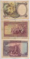 Spanyolország 1926. 25P + 1928. 25P + 1931. 25P T:III,III-
Spain 1926. 25 Pesetas + 1928. 25 Peseta...