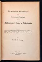 Karl F. A. Geerling: Die Gesetzlichen Bestimmungen für die äußeren Verhältnisse der Militäranwäter, ...