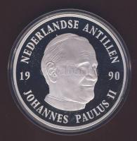 Holland Antillák 1990. 25G Ag "II. János Pál pápa látogatása" T:PP Eredeti dísztokban!