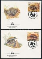 WWF: Anteater set on 4 FDC WWF: Hangyász sor 4 db FDC-n