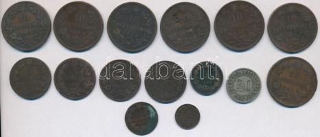 Olaszország 1861-1894. 1c-20c (15x) T:2,2-,3
Italy 1861-1894. 1 Centesimo - 20 Centesimi (15x) C:XF...