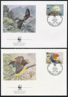 WWF King Amazon set + 4 FDC + 4 CM WWF: Királyamazon sor + 4 FDC + 4 CM