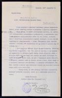 1917 Oroszvár, Lónyay Stefánia hercegnő földművelésügy miniszterhez címzett levele kertész népfölkelési kötelezettség alól való felmentése ügyében