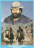 2 db MODERN színészes motívumlap, Bud Spencer, Terence Hill / 2 MODERN actor motive cards, Bud Spenc...