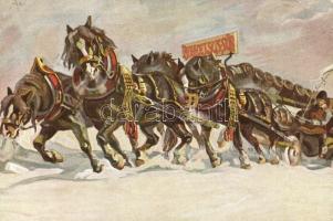 6 db MODERN vegyes sörös motívumlap / 6 MODERN beer motive cards