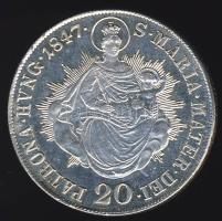 1847. 20kr Ag T:1/2+
