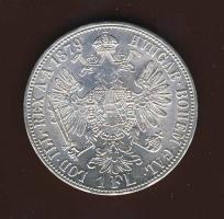 Ausztria 1879. 1Fl Ag T:1/2 pici ph