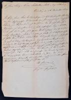 1854 Oedenburg(Sopron), Mosonmagyaróvárra küldött hivatalos levél német nyelven