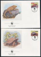 WWF: Galapagos sor 4 értéke + 4 FDC + 4 CM WWF: Galapagos set 4 stamps + 4 FDC + 4 CM